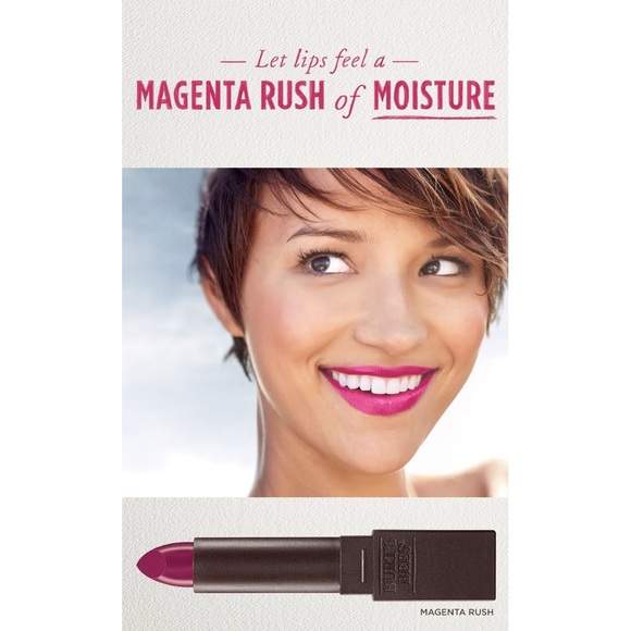 BURT'S BEES 100% Natural Moisturizing Satin Lipstick - Pink Magenta Rush - NWOT! - Picture 11 of 15